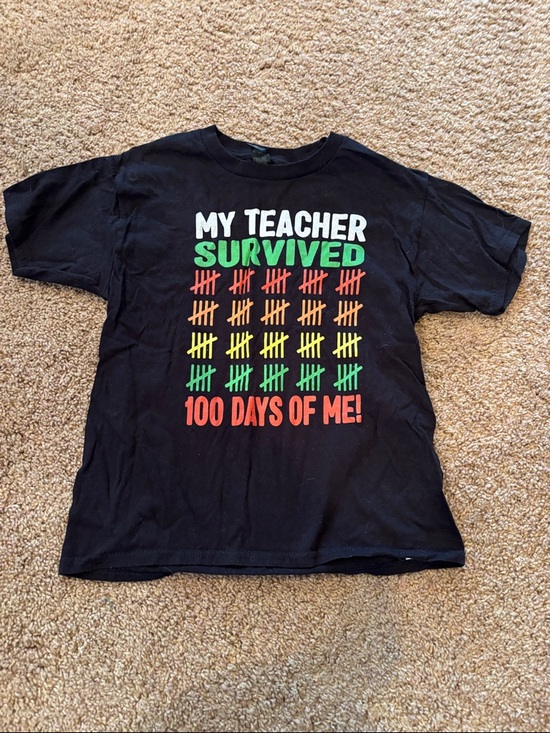 Gildan Other - Gildan Black Kids Short-Sleeve Tee with Colorful 100 Days Graphic